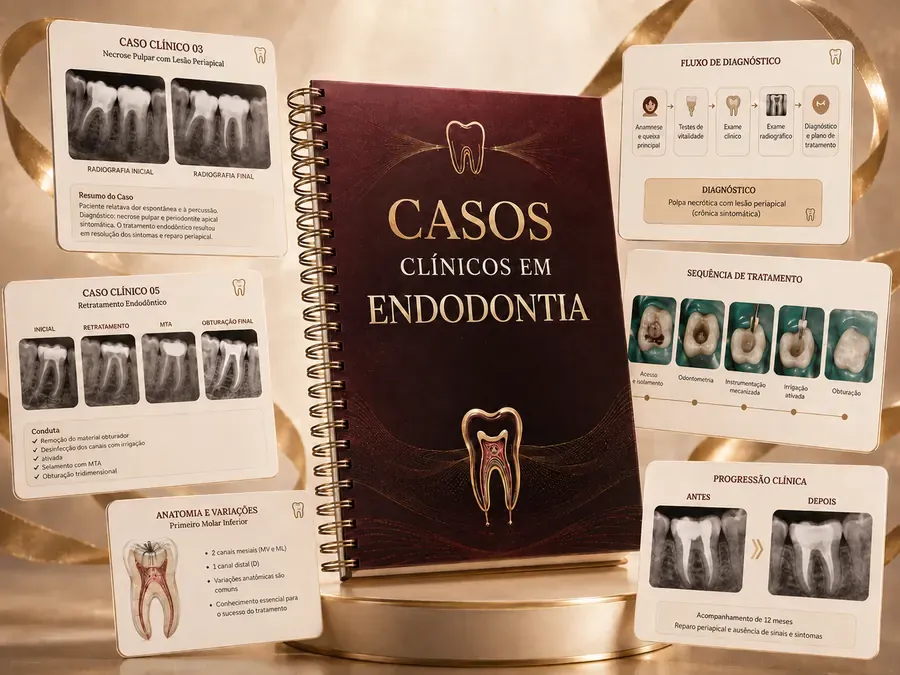 Bônus 02 — Casos Clínicos em Endodontia, arte completa do material