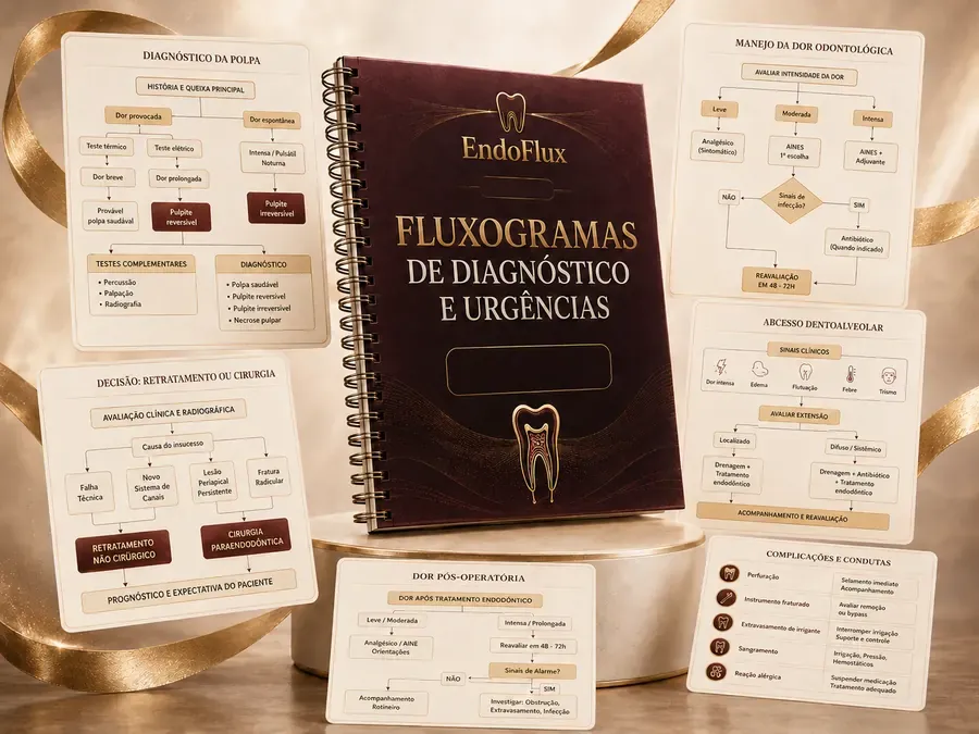 Bônus 03 — Fluxogramas de Diagnóstico e Urgências, arte completa do material